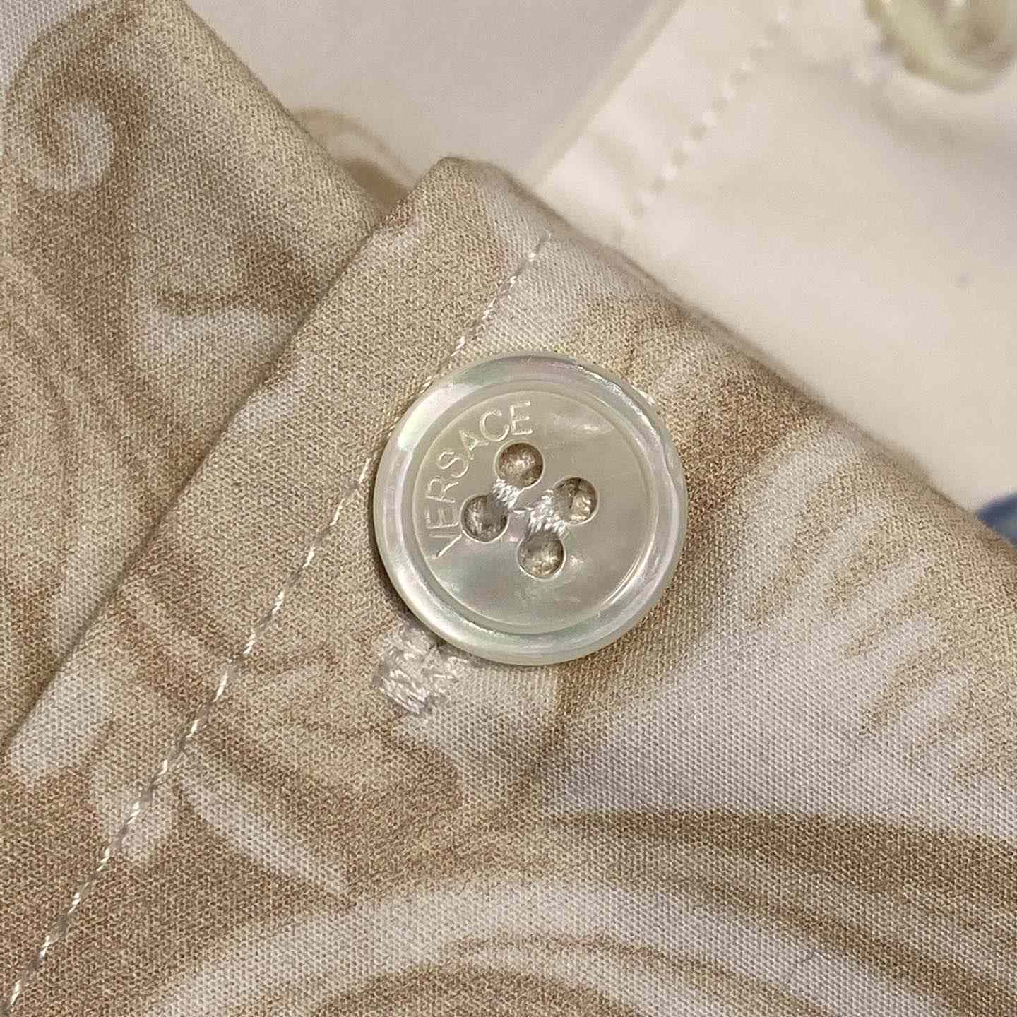Versace Barocco Sea Cotton Shirt - EUR FASHION