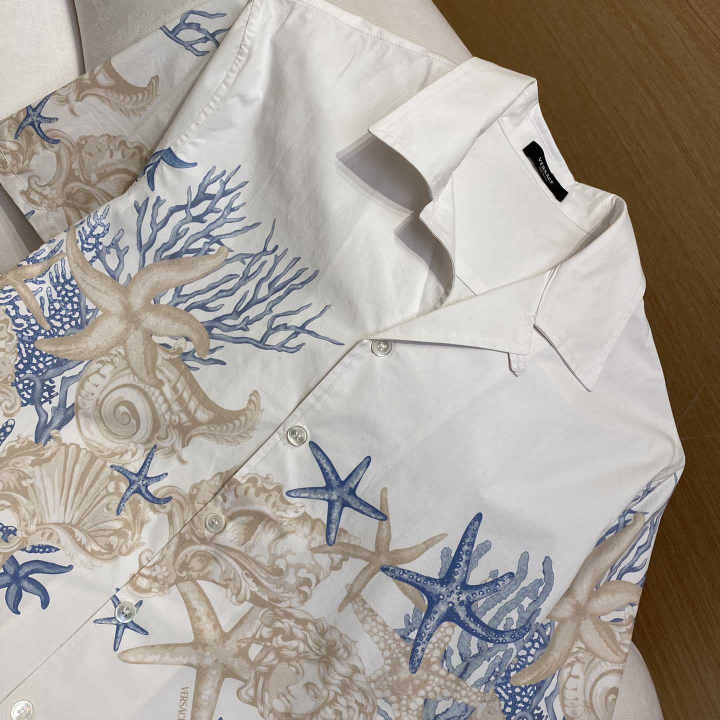 Versace Barocco Sea Cotton Shirt - EUR FASHION