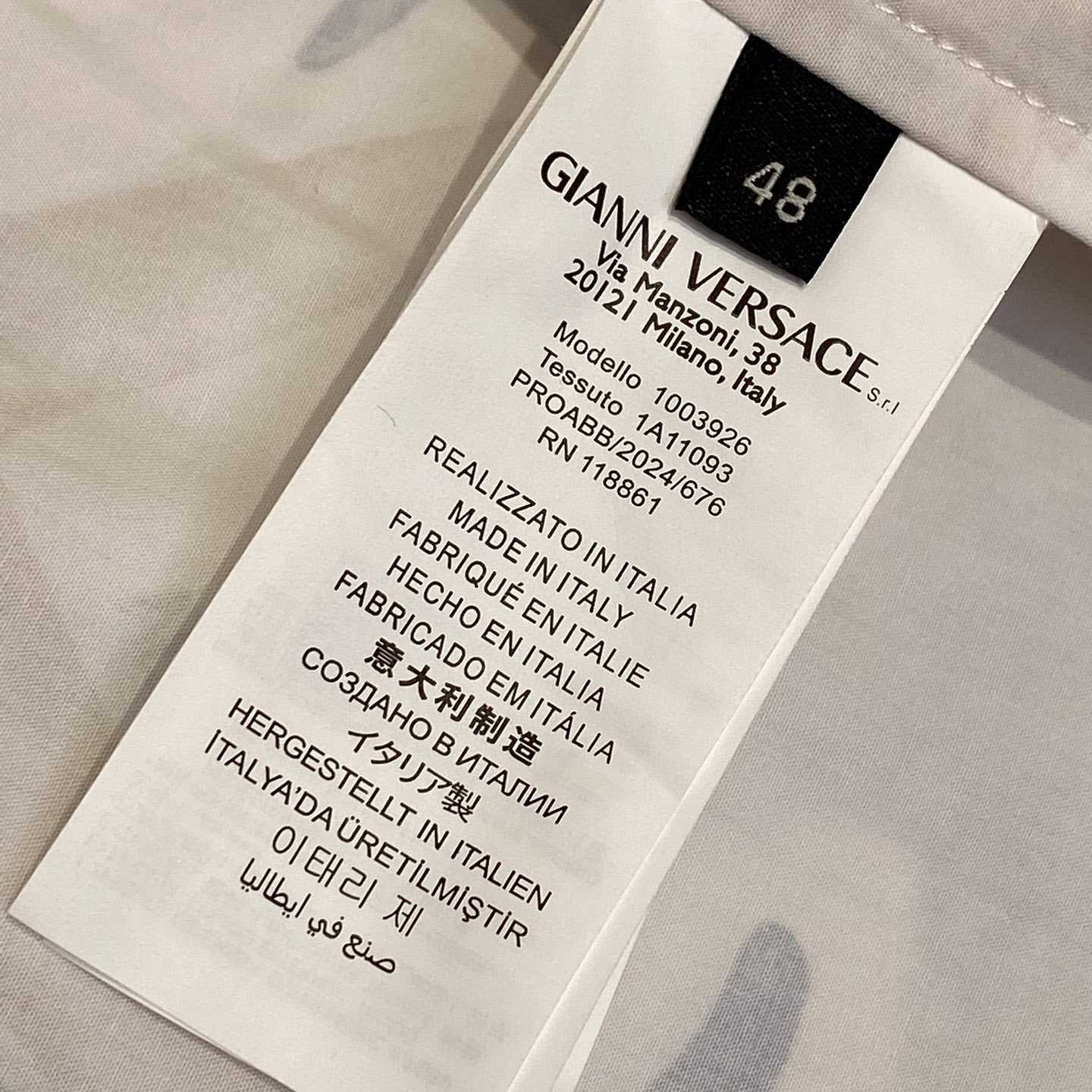 Versace Barocco Sea Cotton Shirt - EUR FASHION