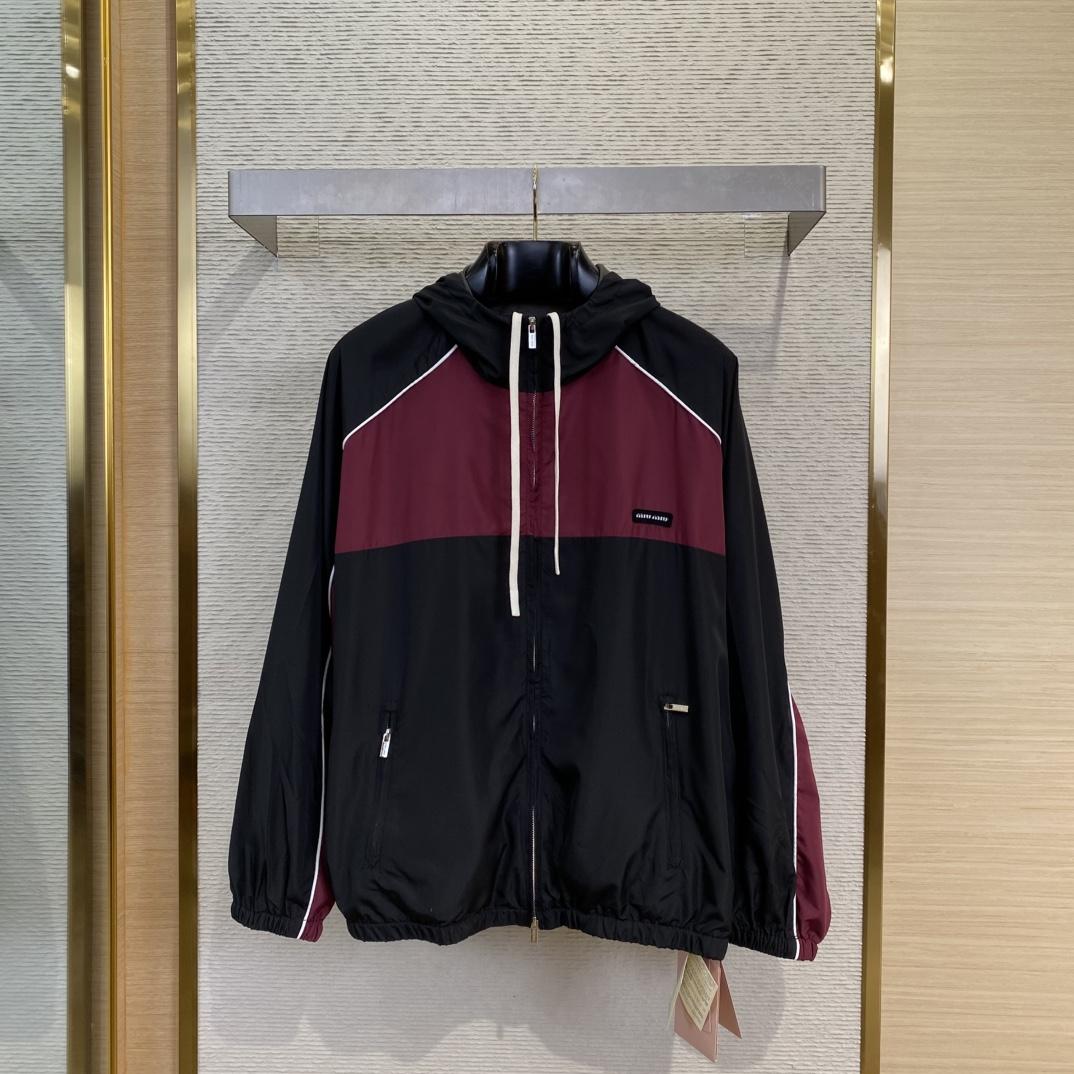 Miu Miu Technical Silk Zipper Blouson Jacket - EUR FASHION