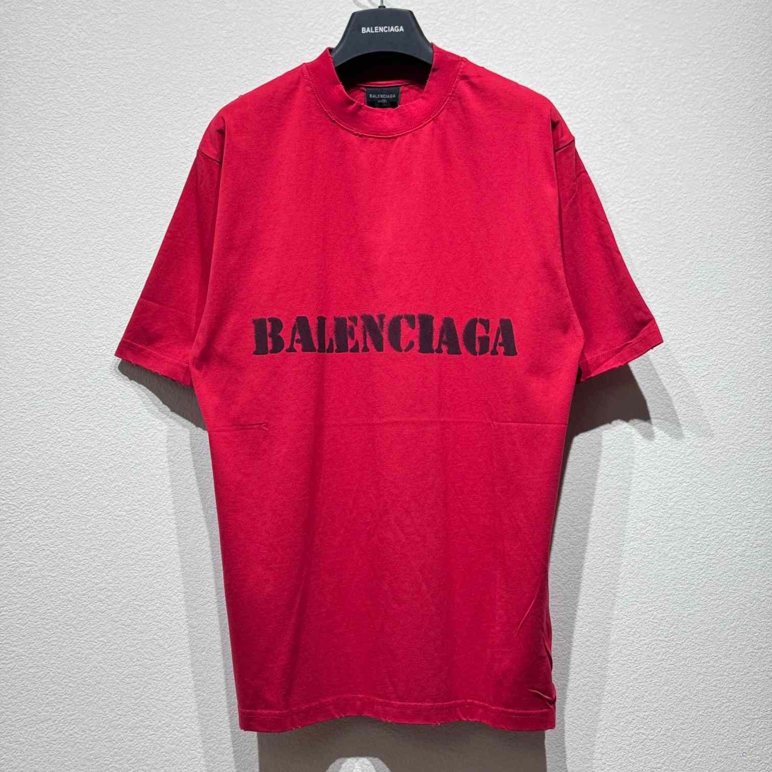 Balenciaga Stencil Type T-Shirt - EUR FASHION