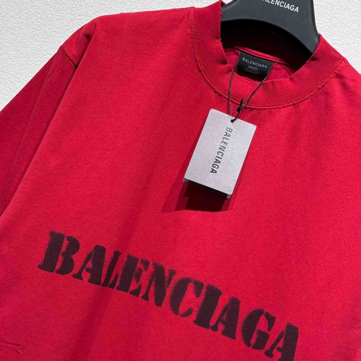 Balenciaga Stencil Type T-Shirt - EUR FASHION