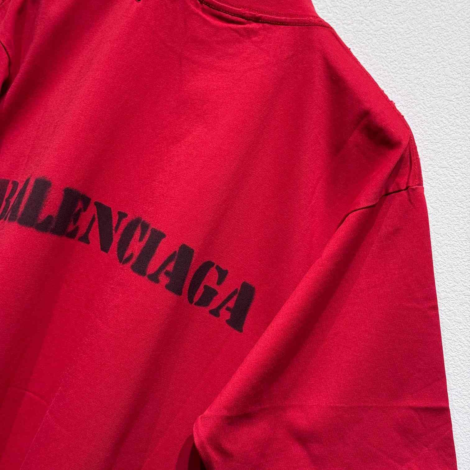 Balenciaga Stencil Type T-Shirt - EUR FASHION
