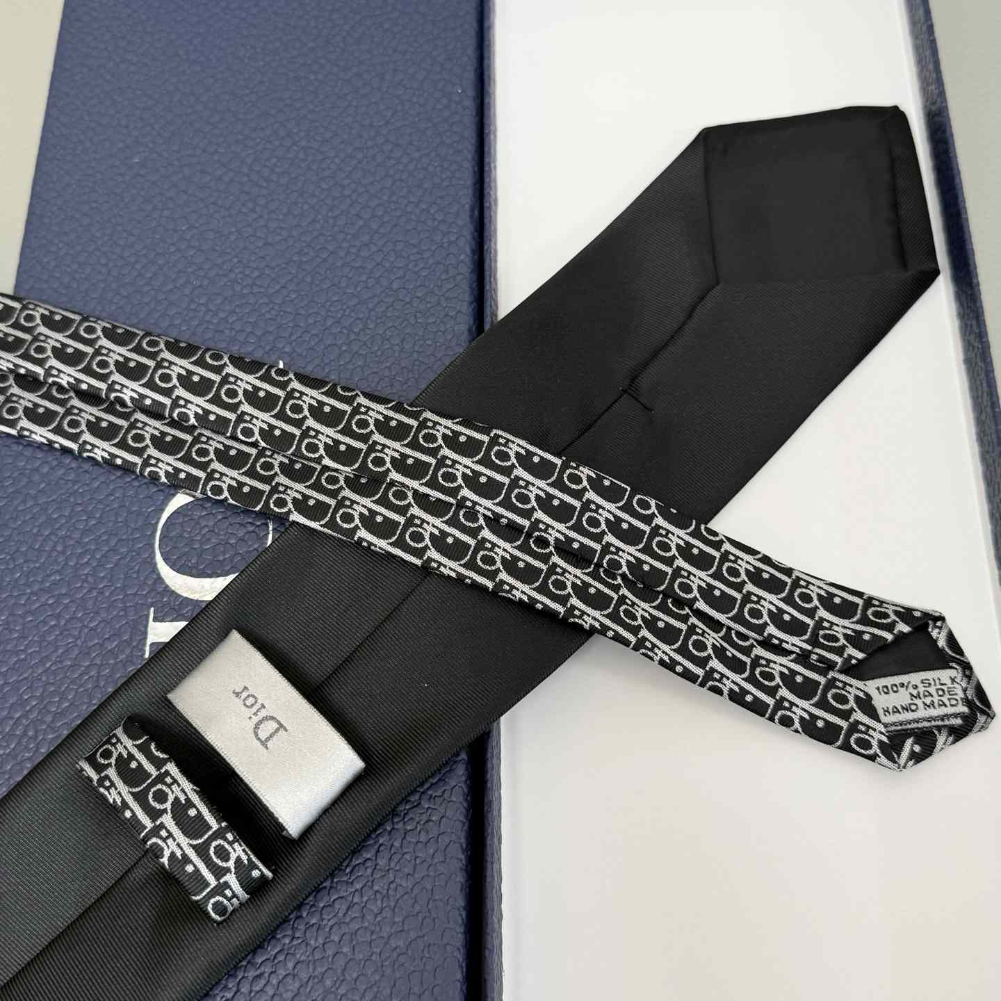 Dior Striped Dior Oblique Tie - EUR FASHION