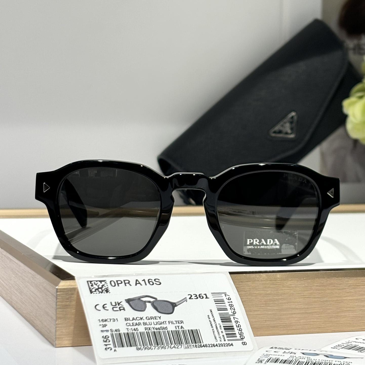 Prada Sunglasses With Iconic Metal Plaque   SPR A16SF - EUR FASHION