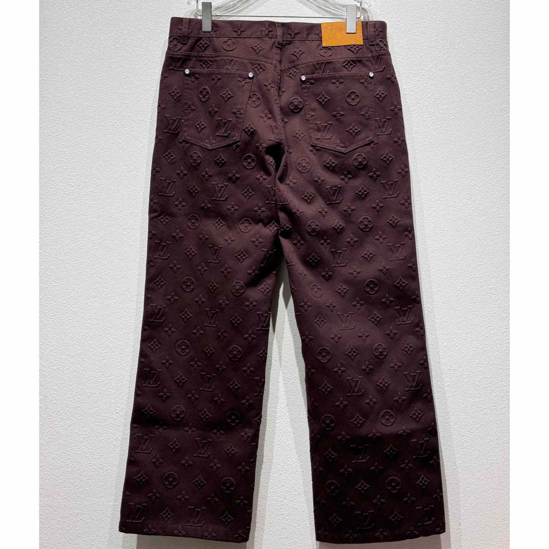 Louis Vuitton Monogram Embossed Skate Pants    - EUR FASHION