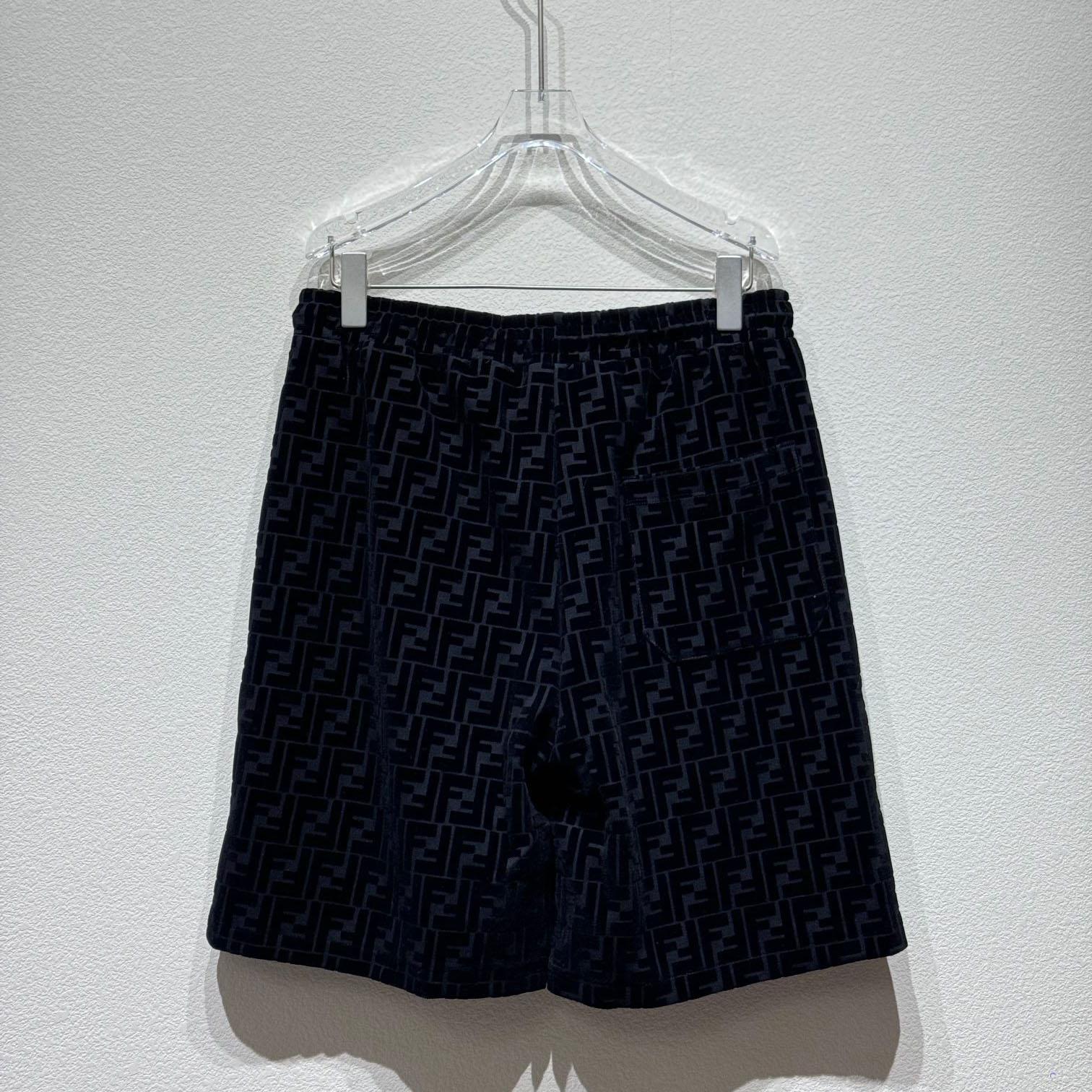 Fendi Black Piqué Pants - EUR FASHION