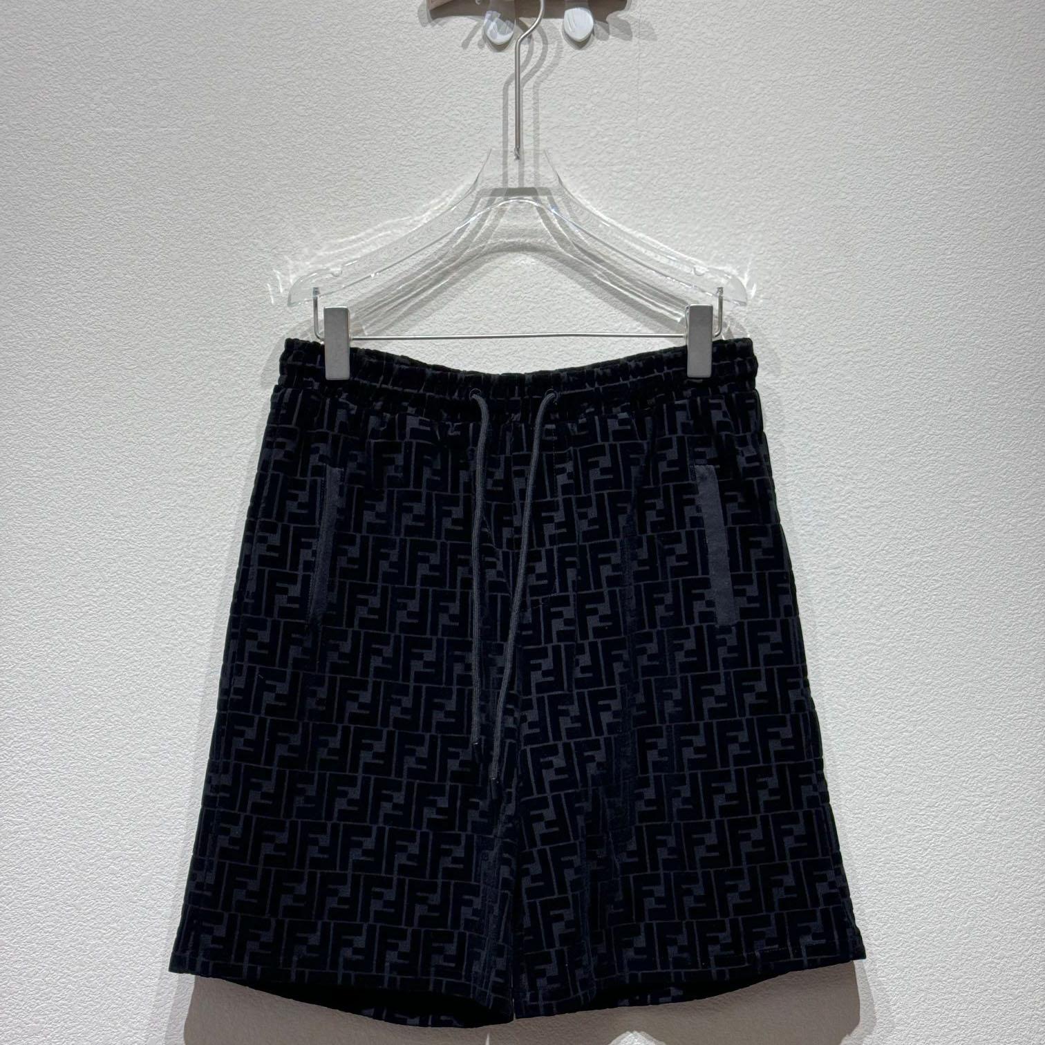 Fendi Black Piqué Pants - EUR FASHION