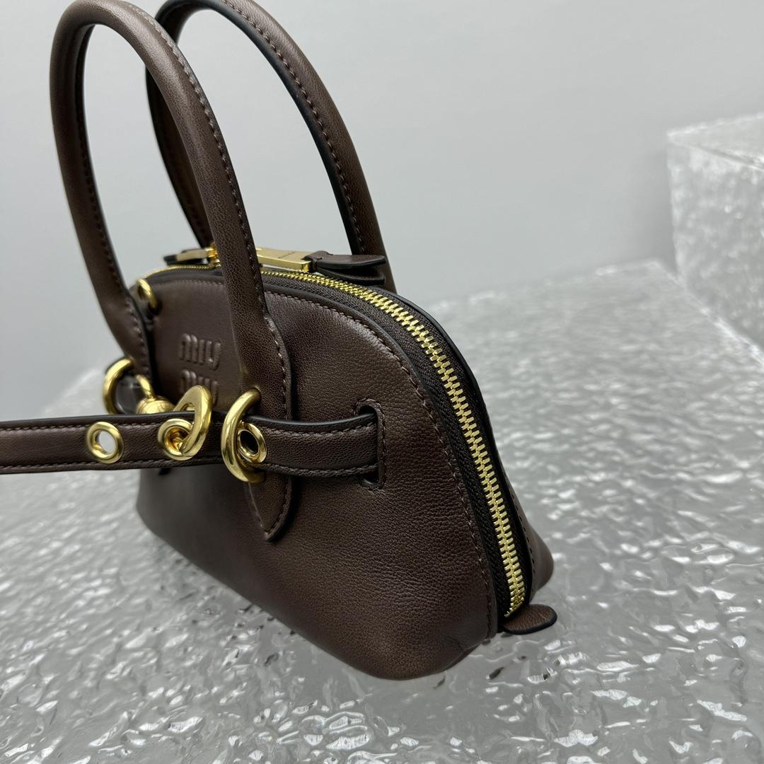 Miu Miu Aventure Leather Tote Bag (21x 8x 13cm) - EUR FASHION