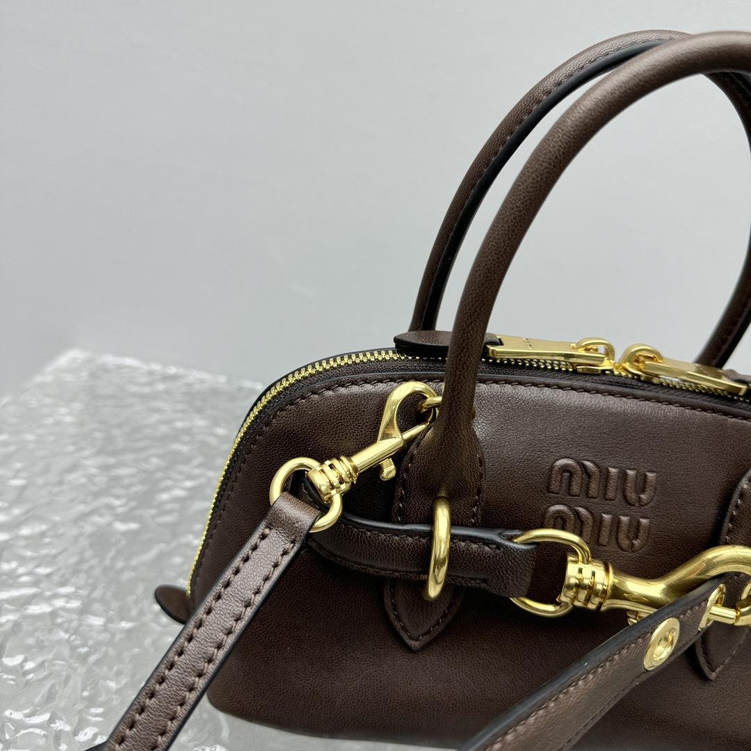 Miu Miu Aventure Leather Tote Bag (21x 8x 13cm) - EUR FASHION