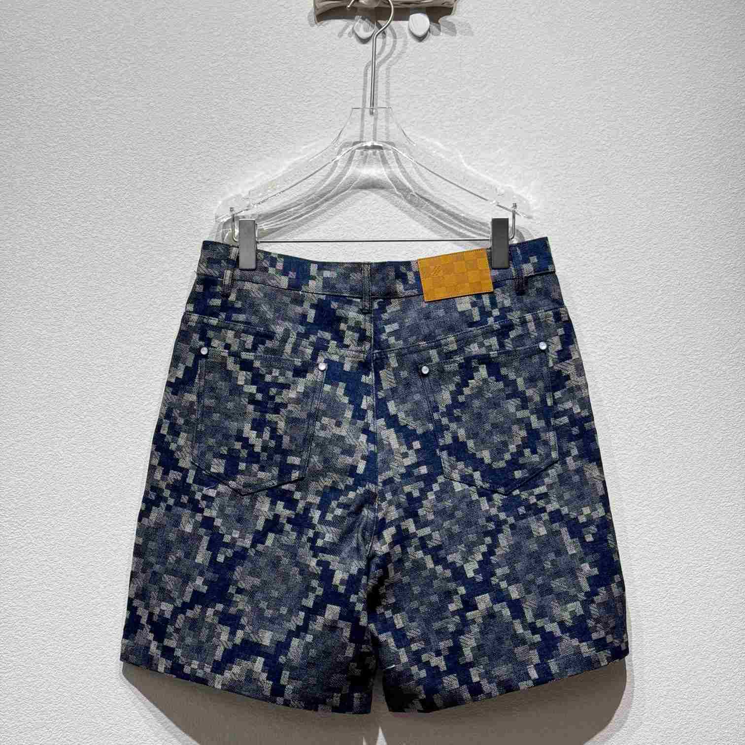 Louis Vuitton Graphic Denim Skate Shorts - EUR FASHION
