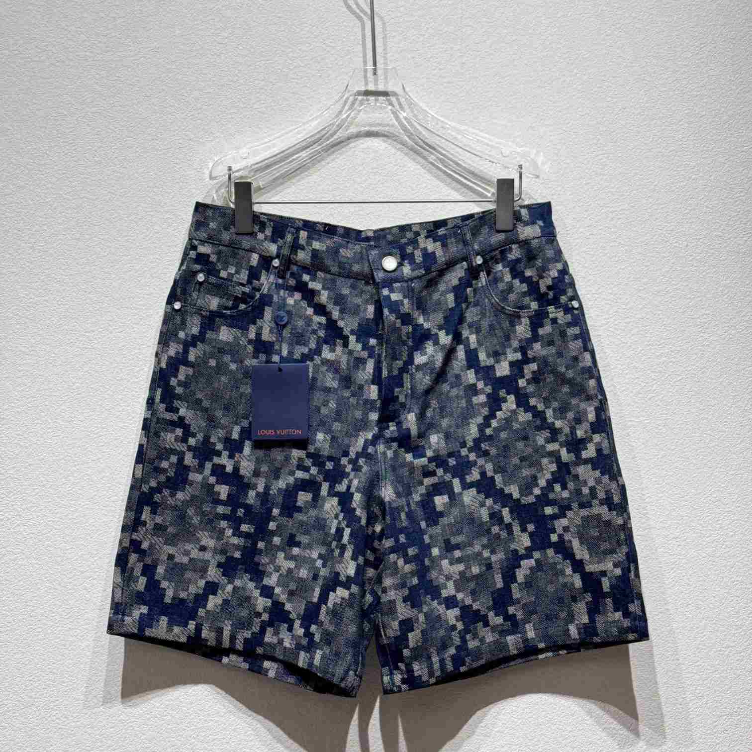 Louis Vuitton Graphic Denim Skate Shorts - EUR FASHION