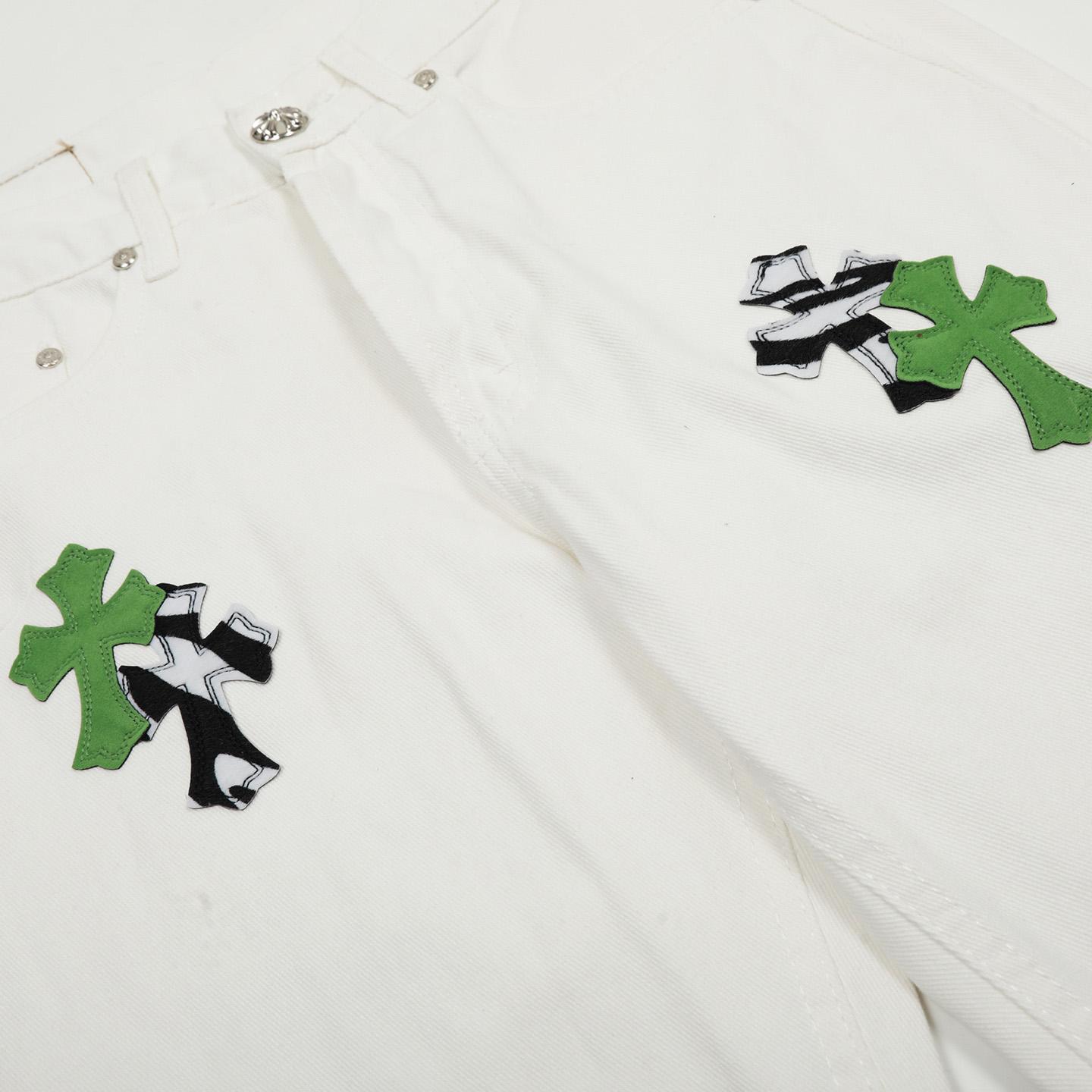 Chrome Hearts Cross Patch Jeans - EUR FASHION