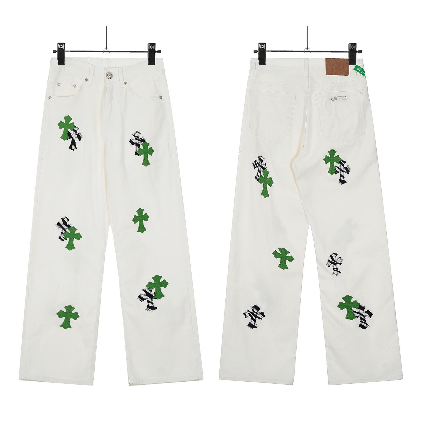 Chrome Hearts Cross Patch Jeans - EUR FASHION