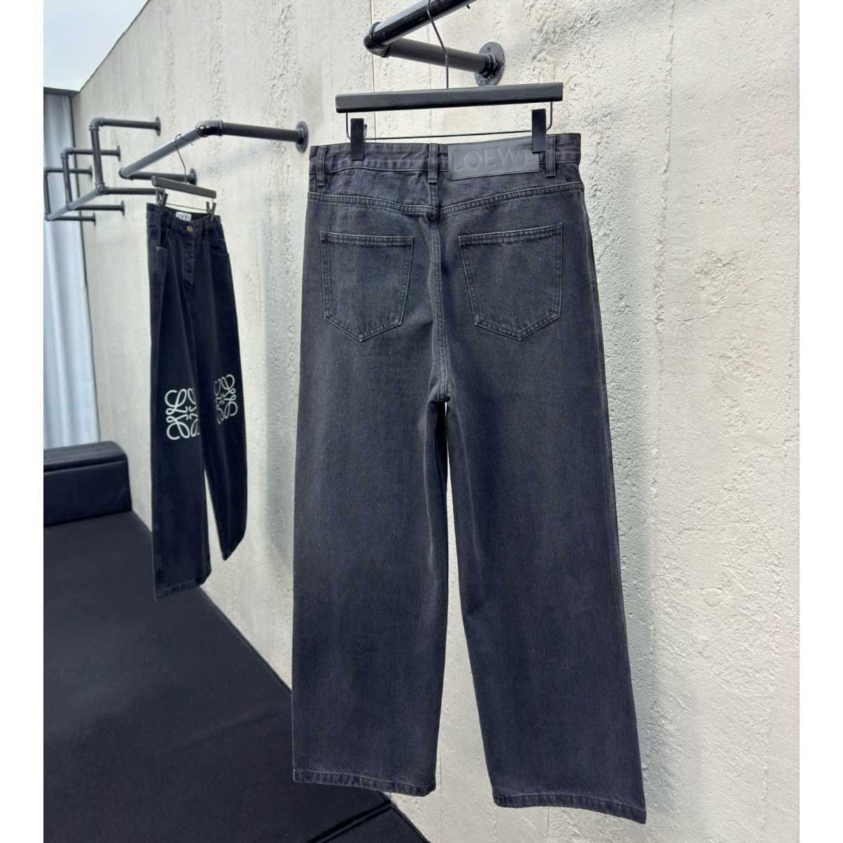 Loewe Anagram Baggy Jeans In Denim - EUR FASHION