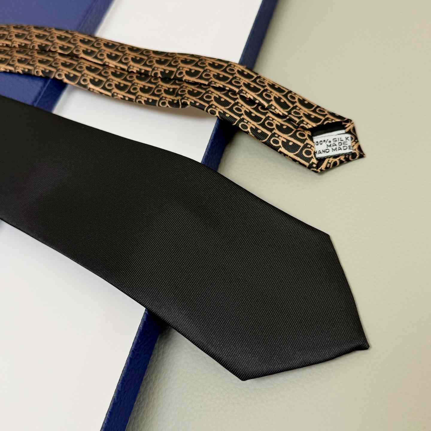 Dior Striped Dior Oblique Tie - EUR FASHION