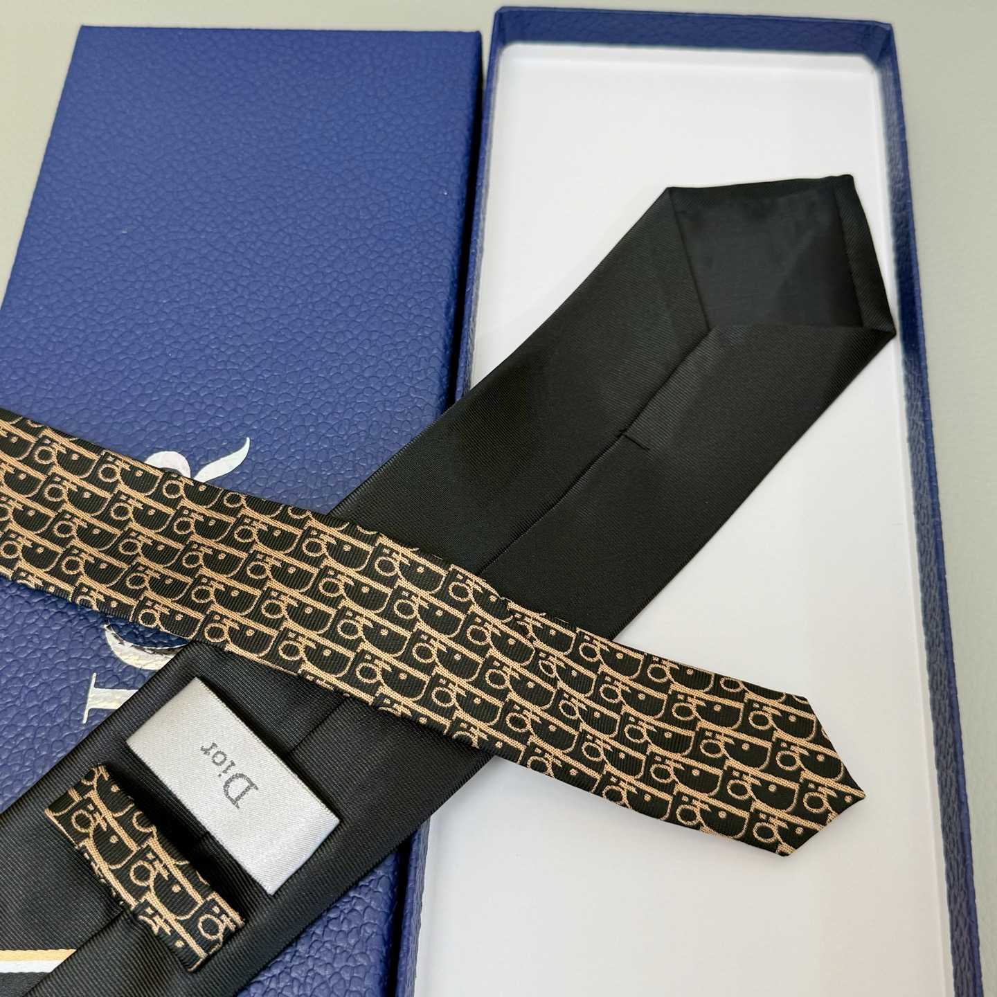 Dior Striped Dior Oblique Tie - EUR FASHION