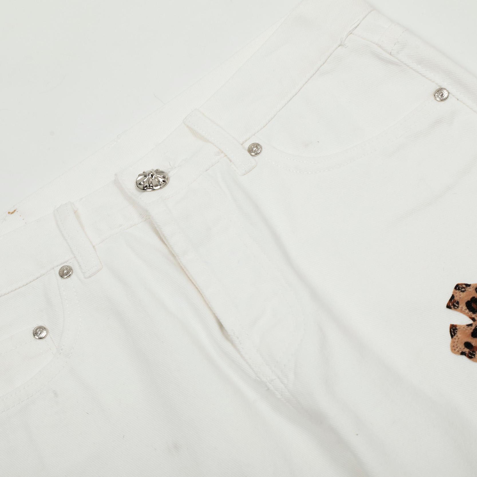 Chrome Hearts Cross Patch Jeans - EUR FASHION