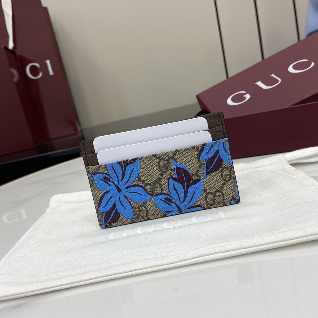 Gucci GG Printed Card Case Wallet - EUR FASHION
