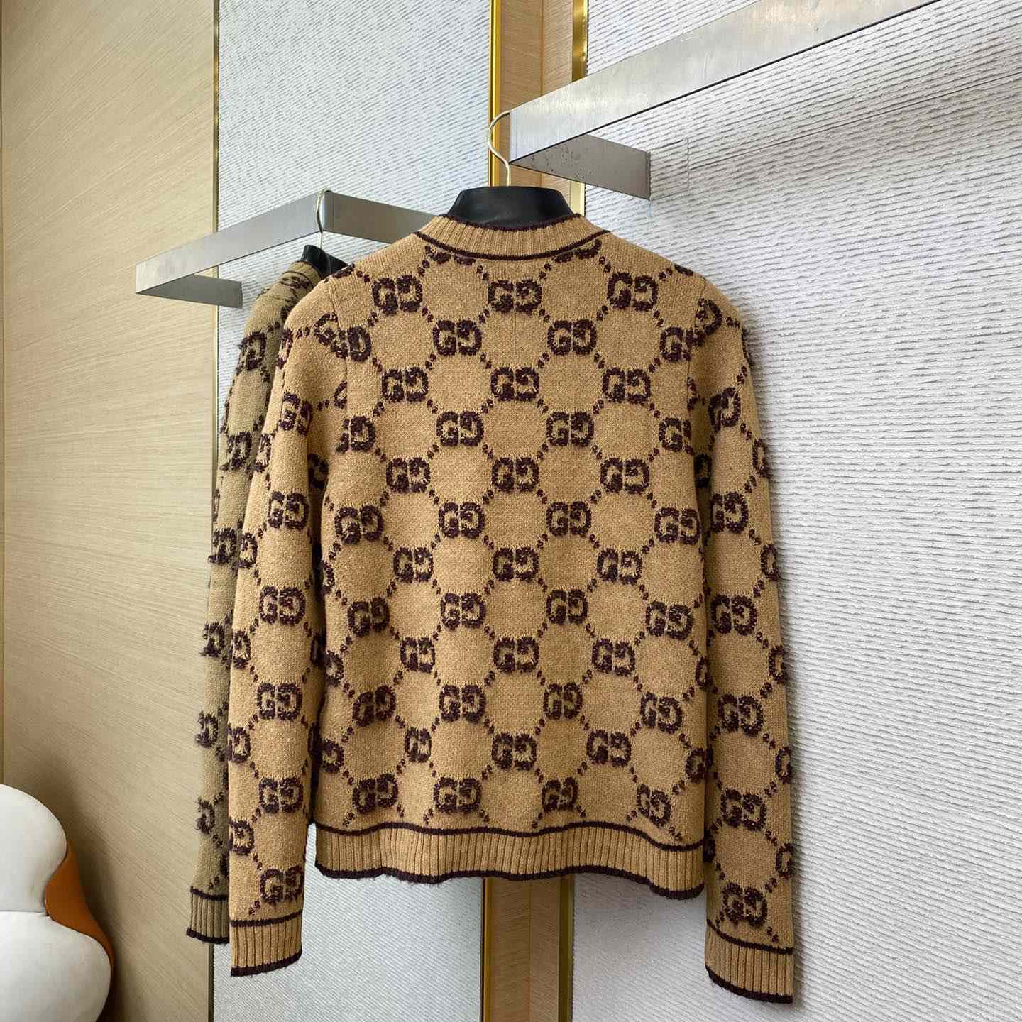 Gucci GG Wool Bouclé Jacquard Cardigan - EUR FASHION