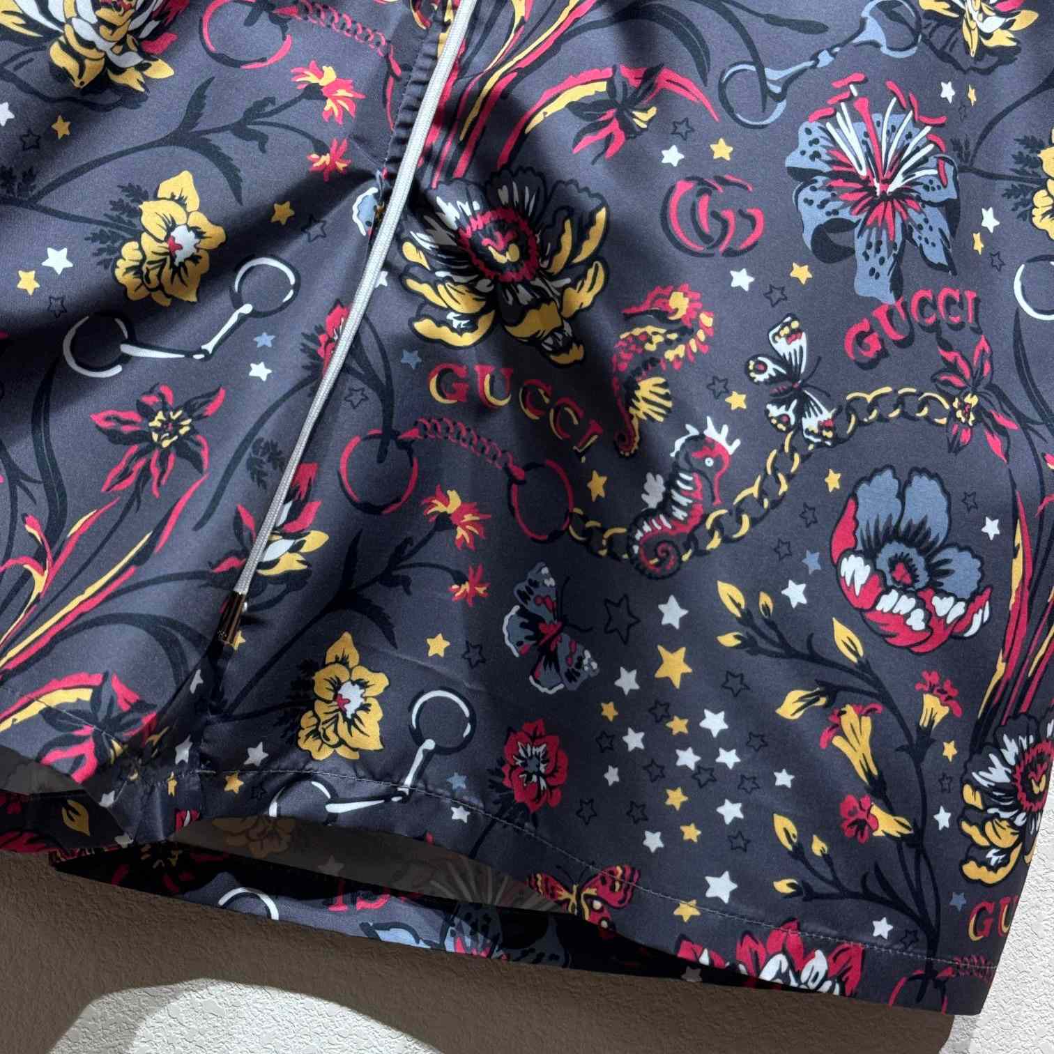Gucci Punk Floral-print Cotton Poplin Shorts - EUR FASHION