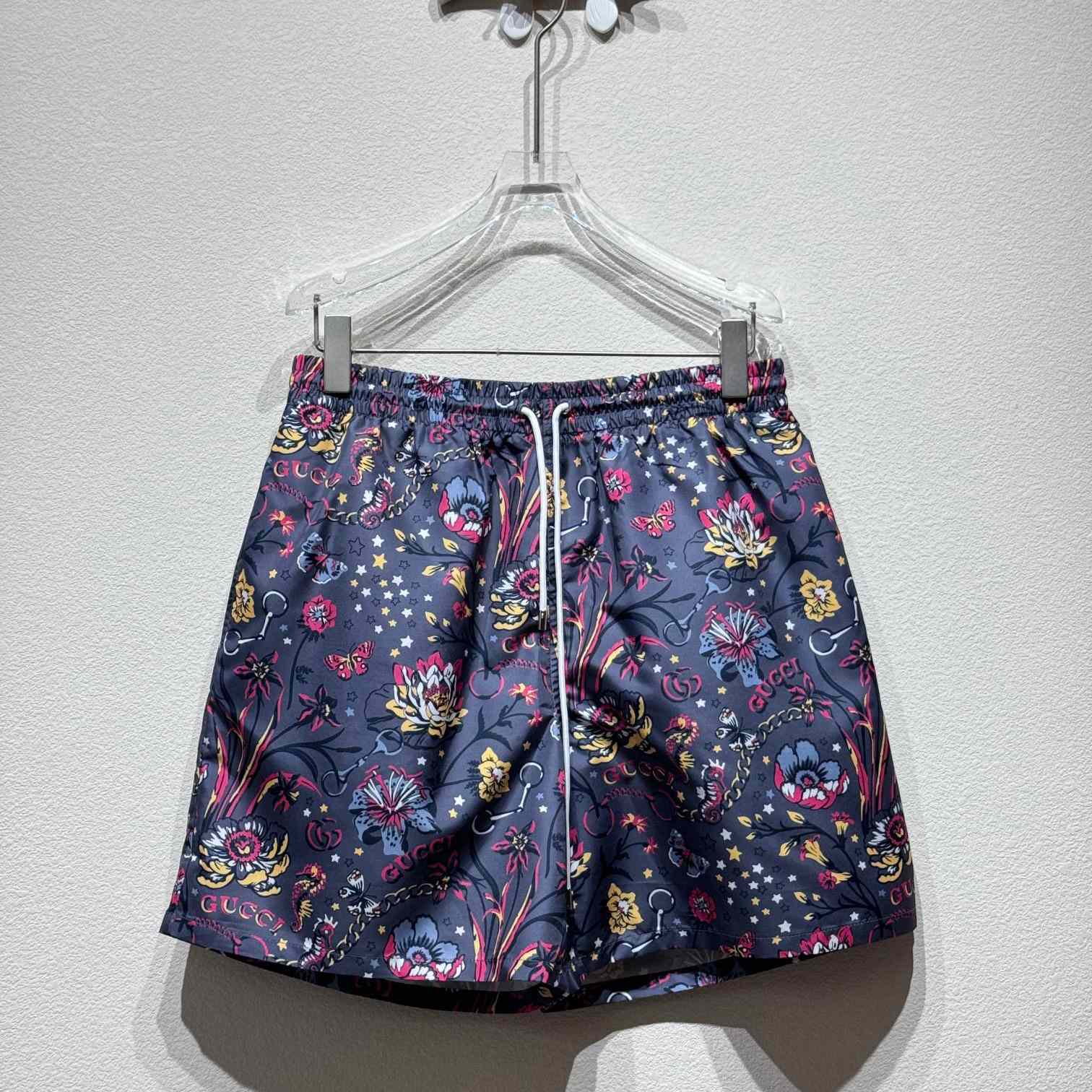Gucci Punk Floral-print Cotton Poplin Shorts - EUR FASHION