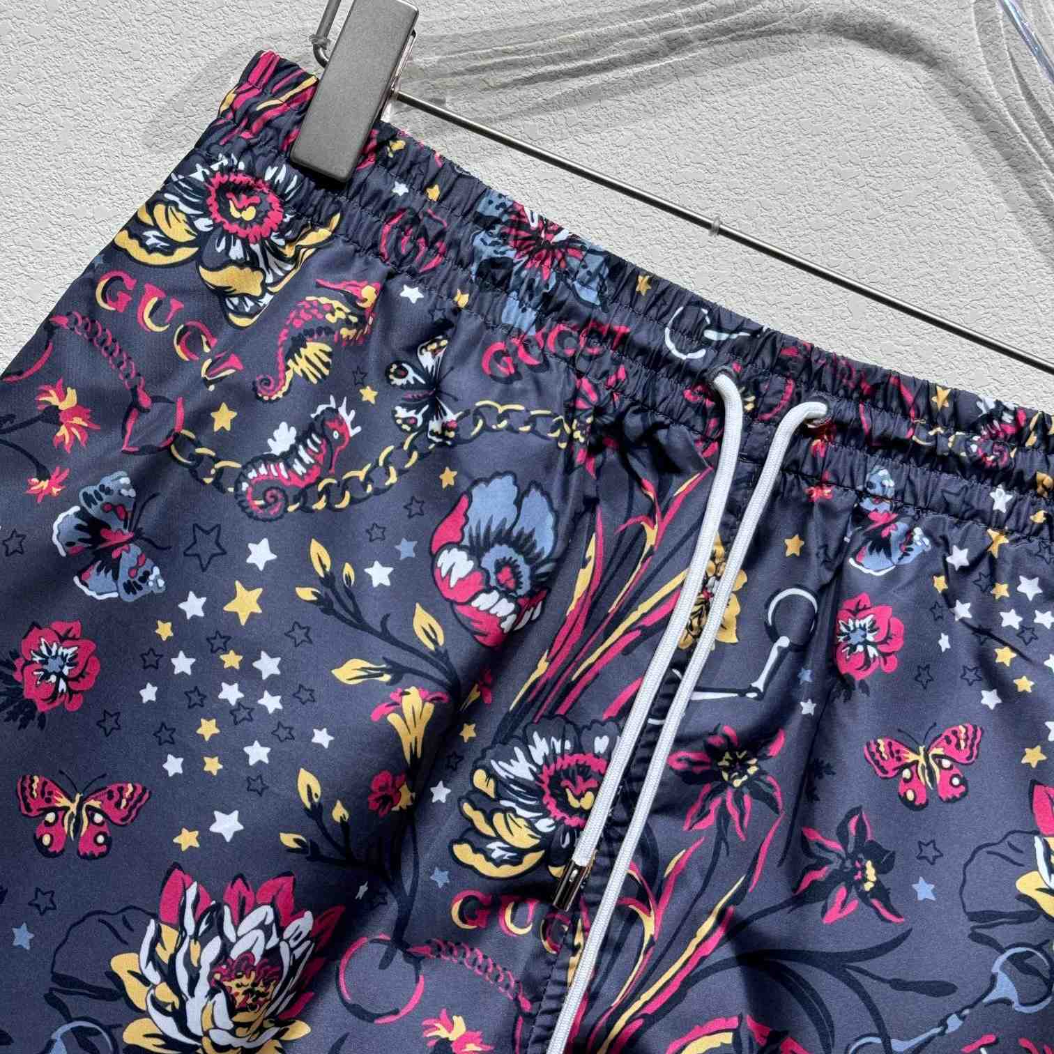 Gucci Punk Floral-print Cotton Poplin Shorts - EUR FASHION