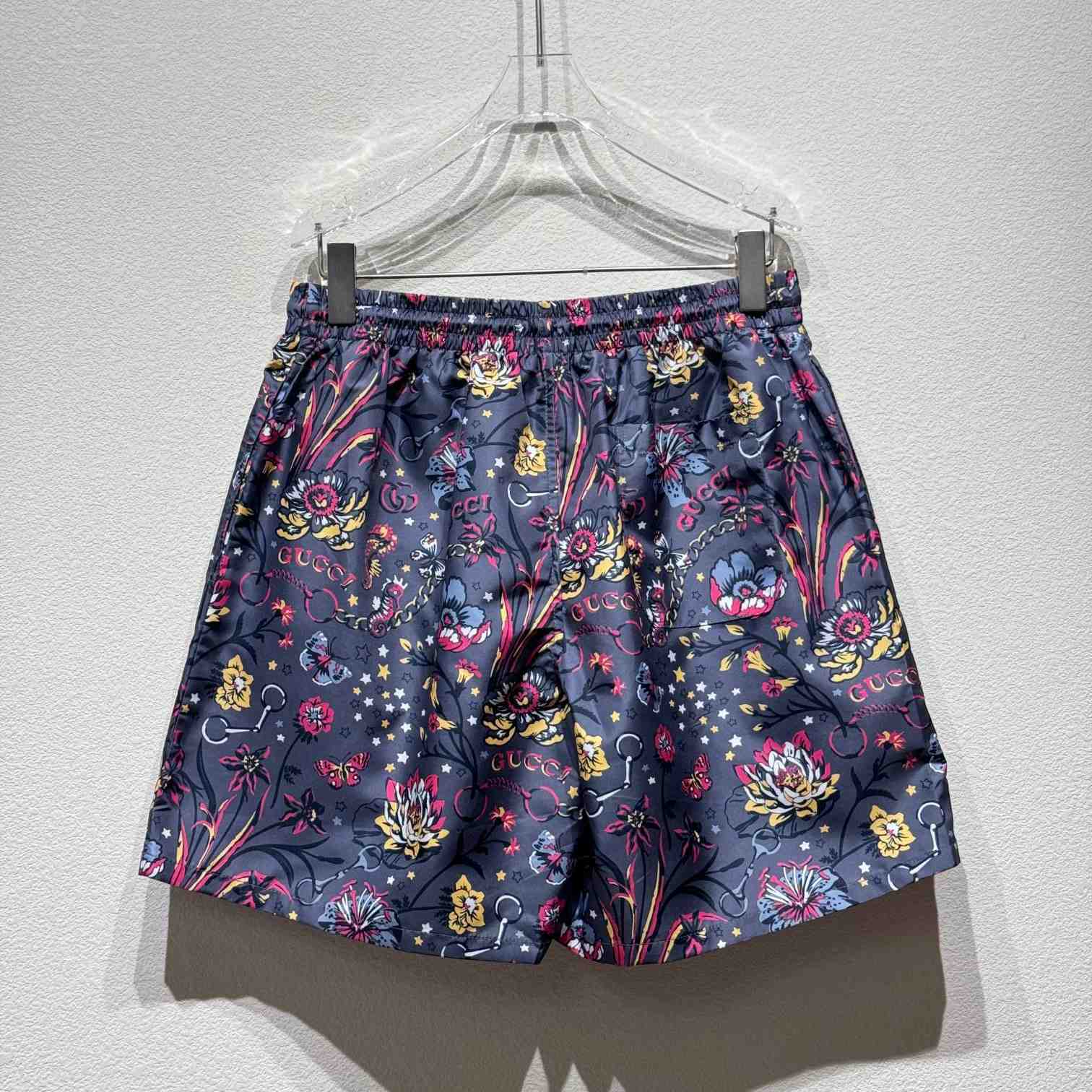 Gucci Punk Floral-print Cotton Poplin Shorts - EUR FASHION
