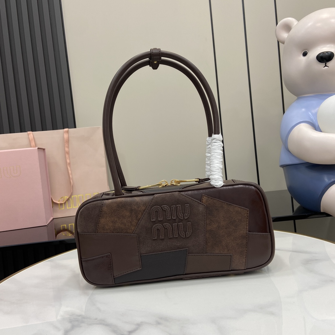 Miu Miu Beau Leather Patchwork Bag - EUR FASHION