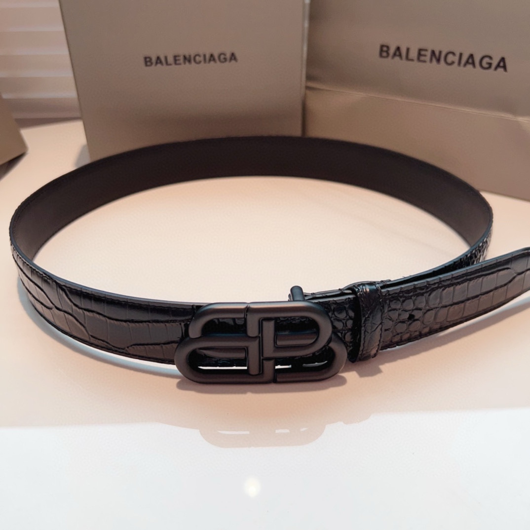 Balenciaga Leather Belt - EUR FASHION