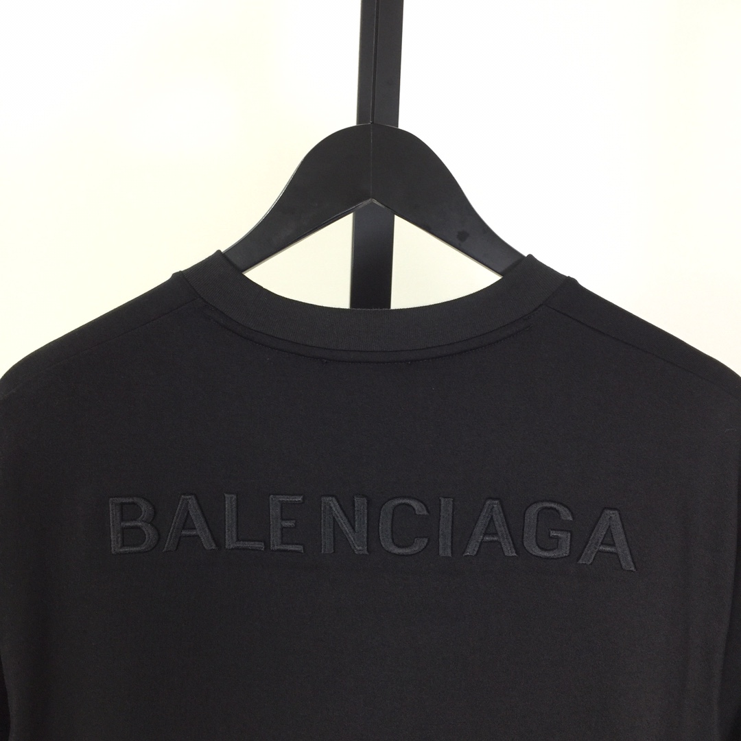 Balenciaga Cotton Jersey T-shirt With Embroidery - EUR FASHION