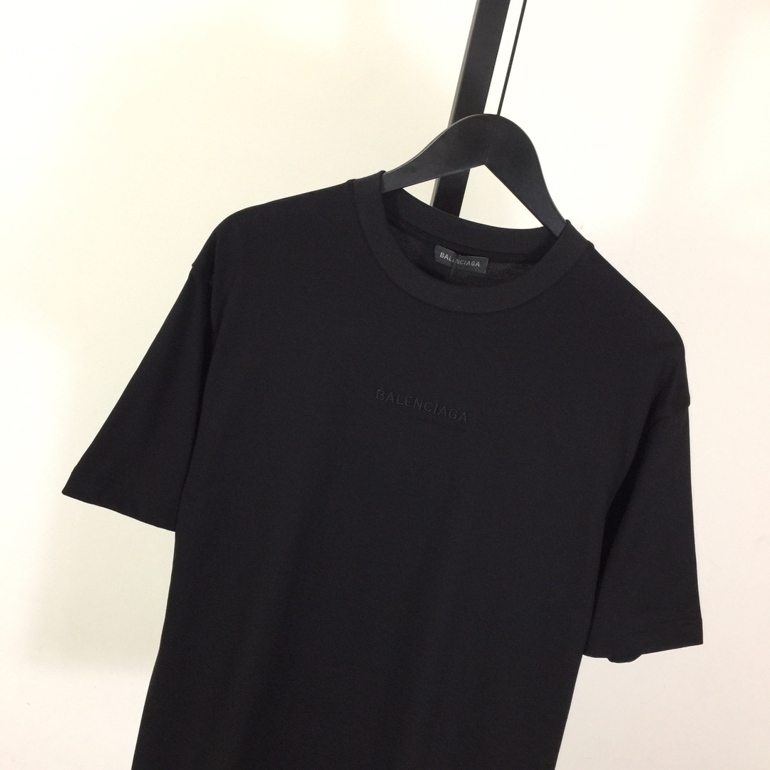 Balenciaga Cotton Jersey T-shirt With Embroidery - EUR FASHION