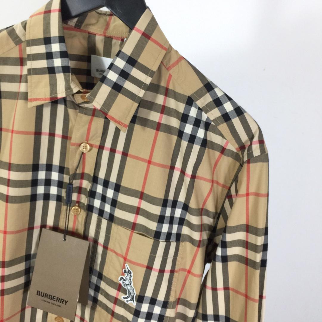 Burberry Check Cotton Shirt - EUR FASHION
