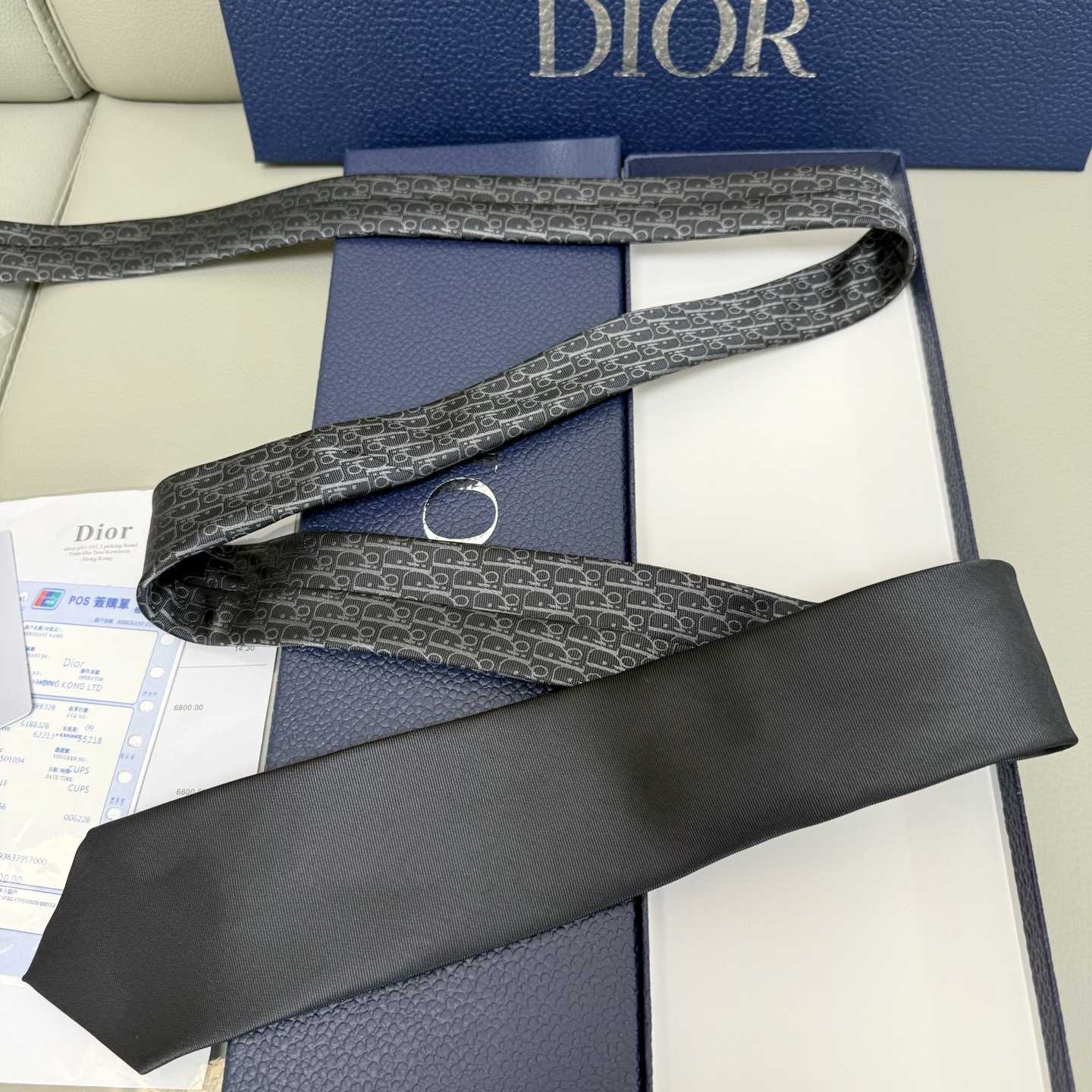 Dior Striped Dior Oblique Tie - EUR FASHION