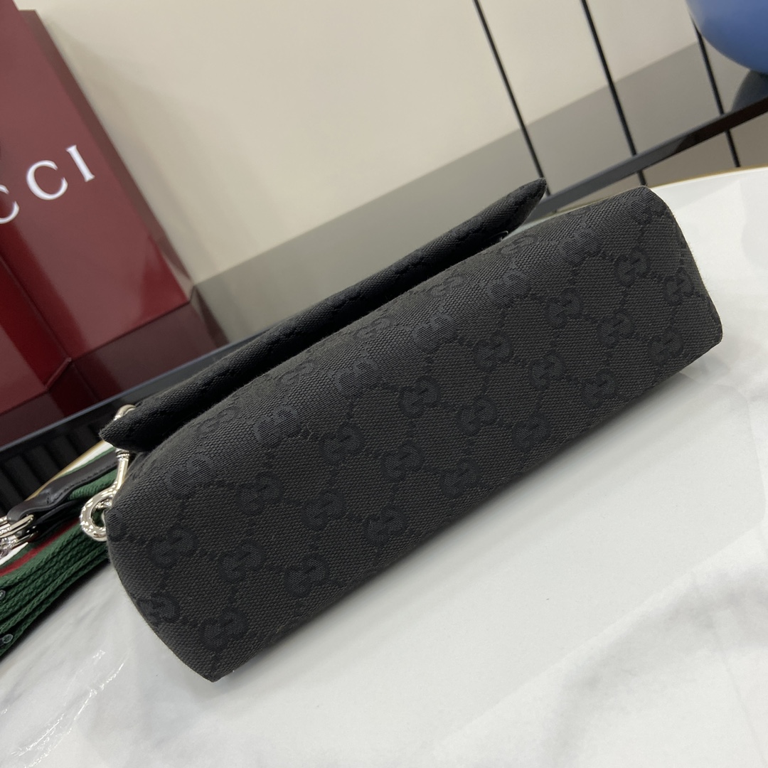 Gucci Small GG Crossbody Bag With Web - EUR FASHION