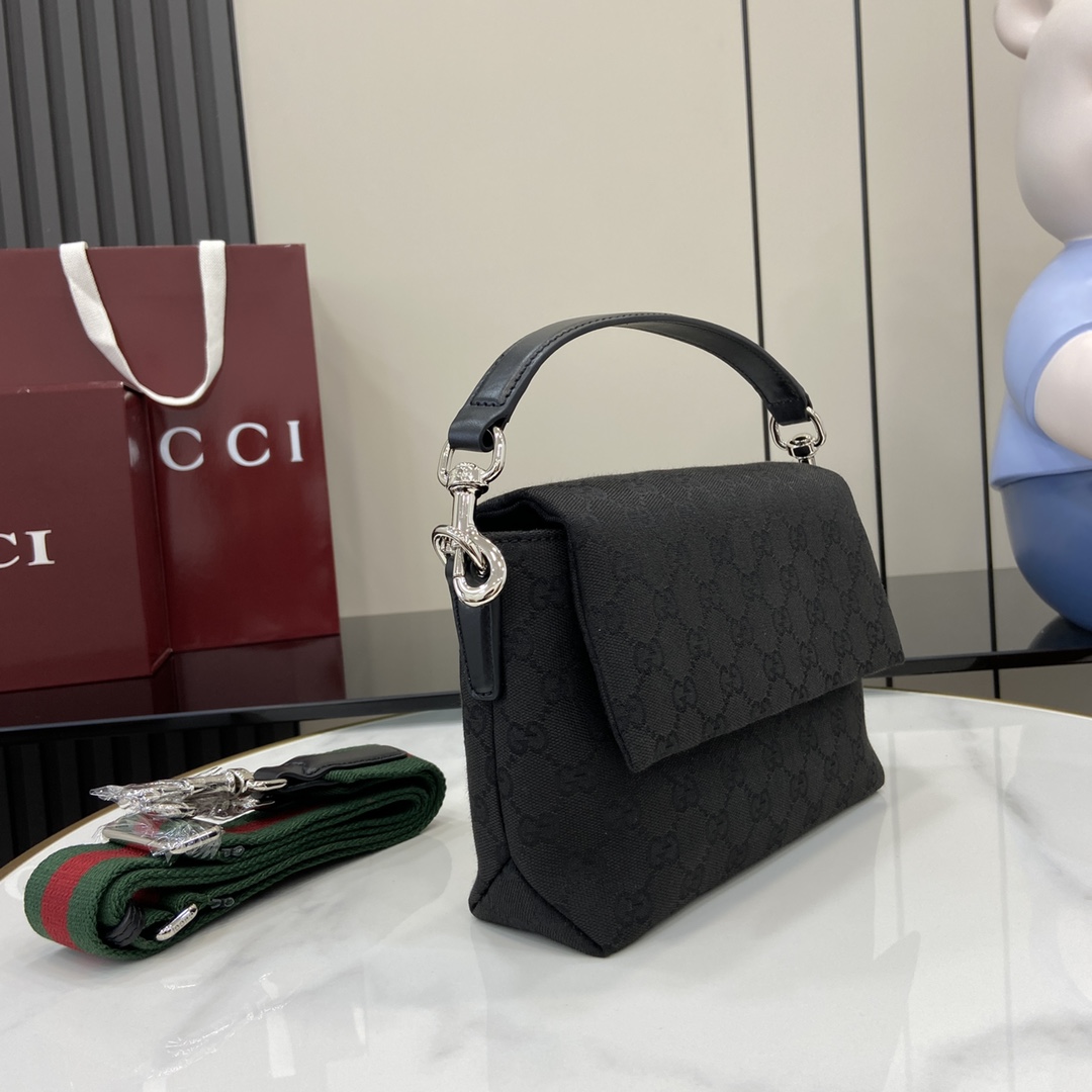 Gucci Small GG Crossbody Bag With Web - EUR FASHION