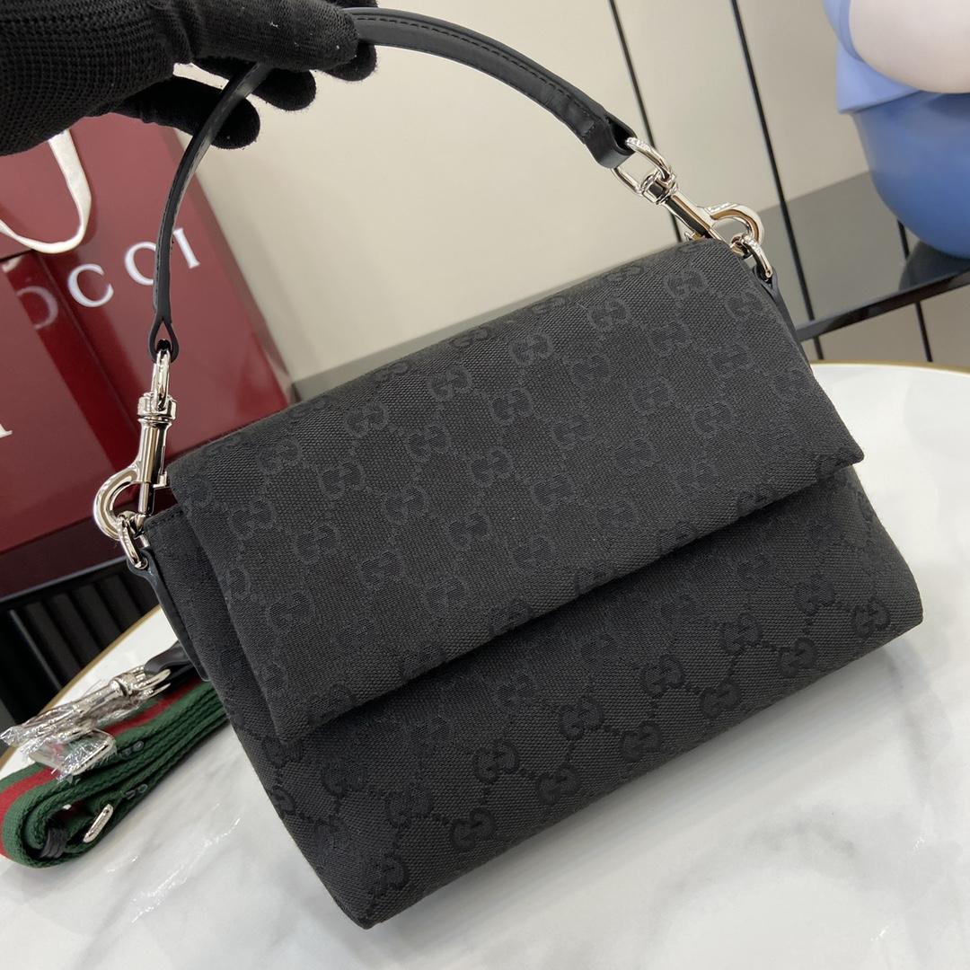 Gucci Small GG Crossbody Bag With Web - EUR FASHION
