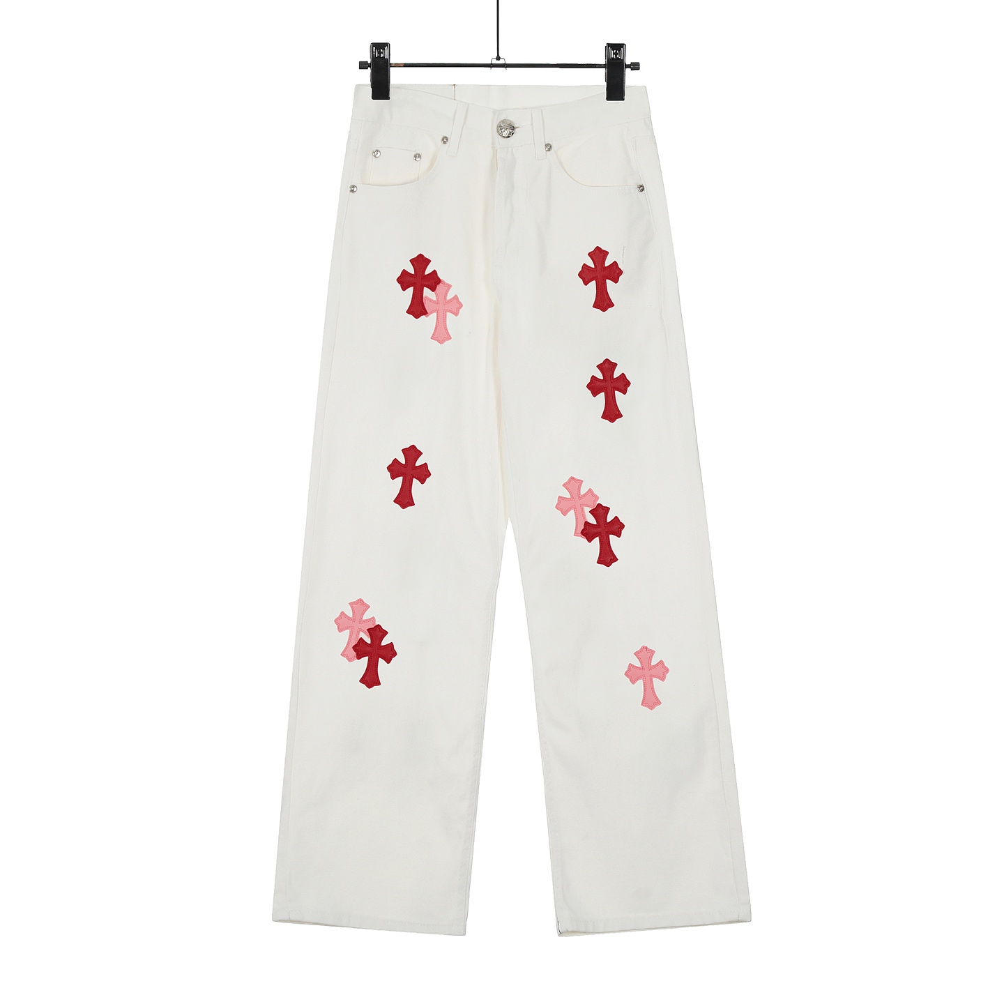 Chrome Hearts Cross Patch Jeans - EUR FASHION