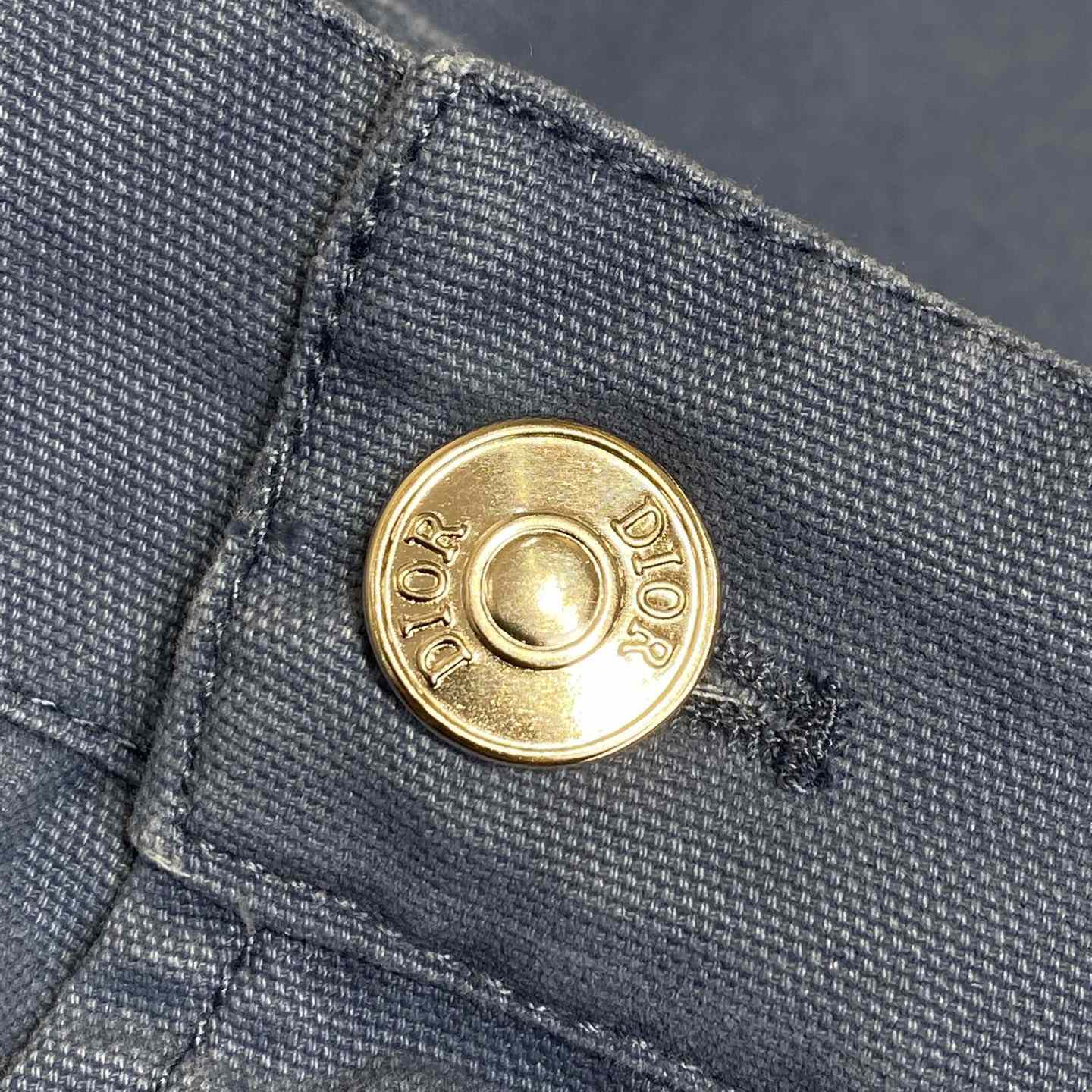 Christian Dior Couture Carpenter Shorts Blue Cotton Denim  - EUR FASHION