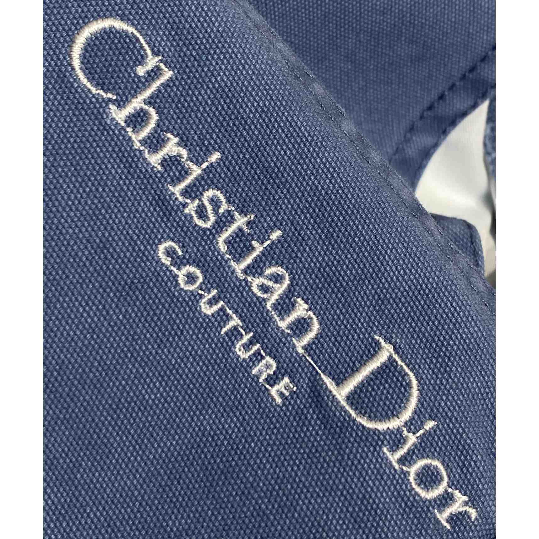 Christian Dior Couture Carpenter Shorts Blue Cotton Denim  - EUR FASHION