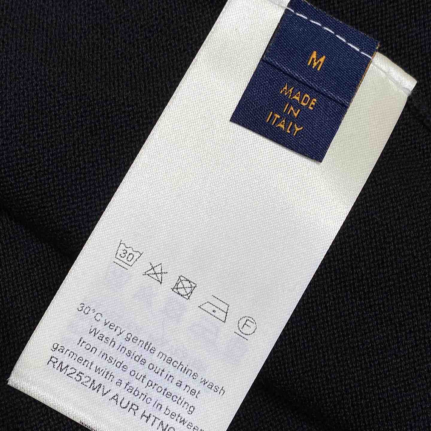 Louis Vuitton Monogram Jacquard Long-Sleeved Polo Shirt   1AGTMB - EUR FASHION