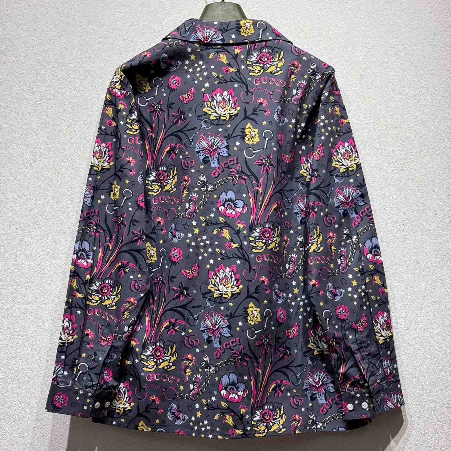 Gucci Punk Floral-print Cotton Shirt - EUR FASHION