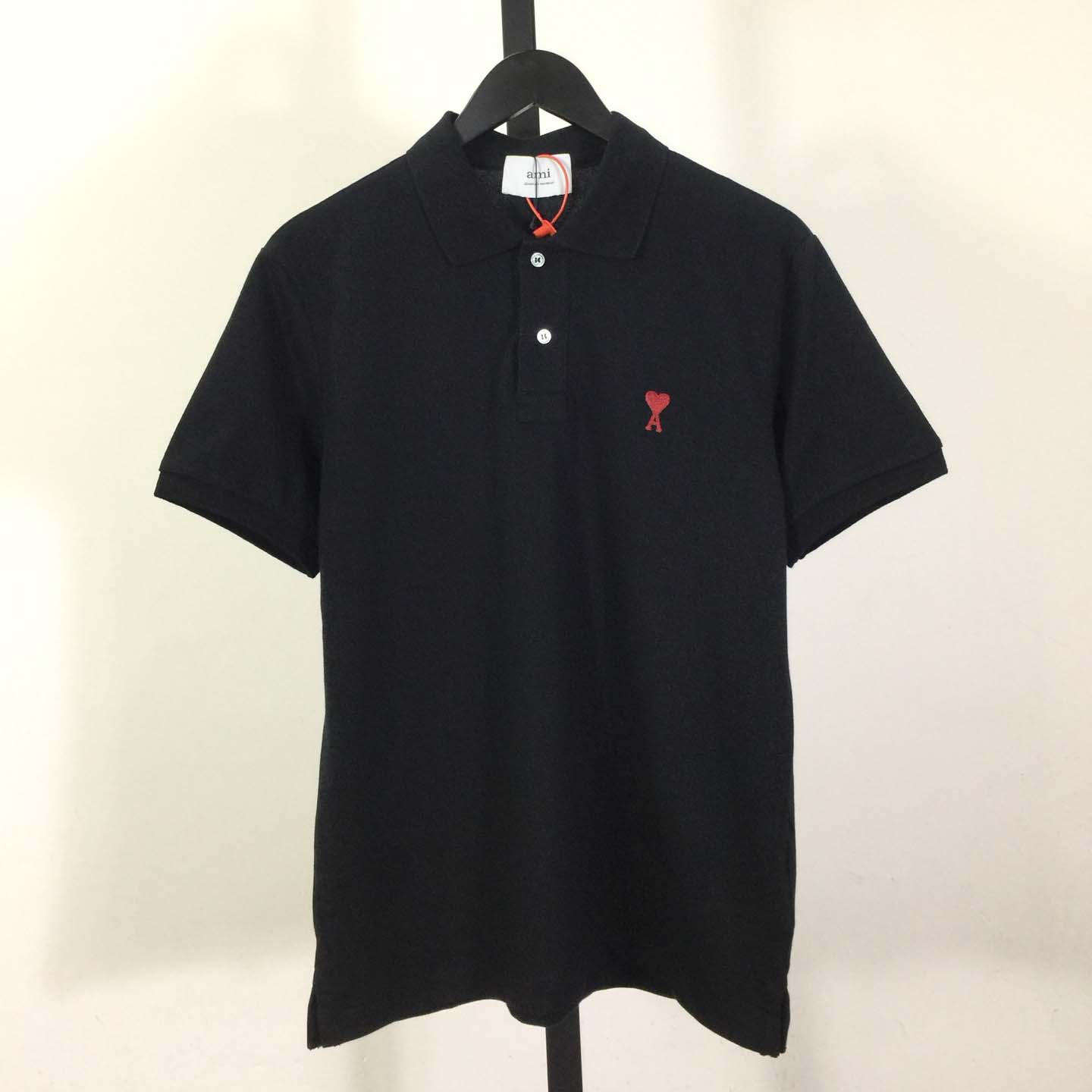 Ami Paris Ami De Coeur Embroidered Polo Shirt - EUR FASHION