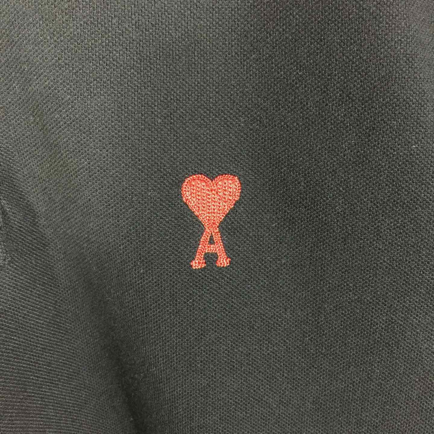 Ami Paris Ami De Coeur Embroidered Polo Shirt - EUR FASHION