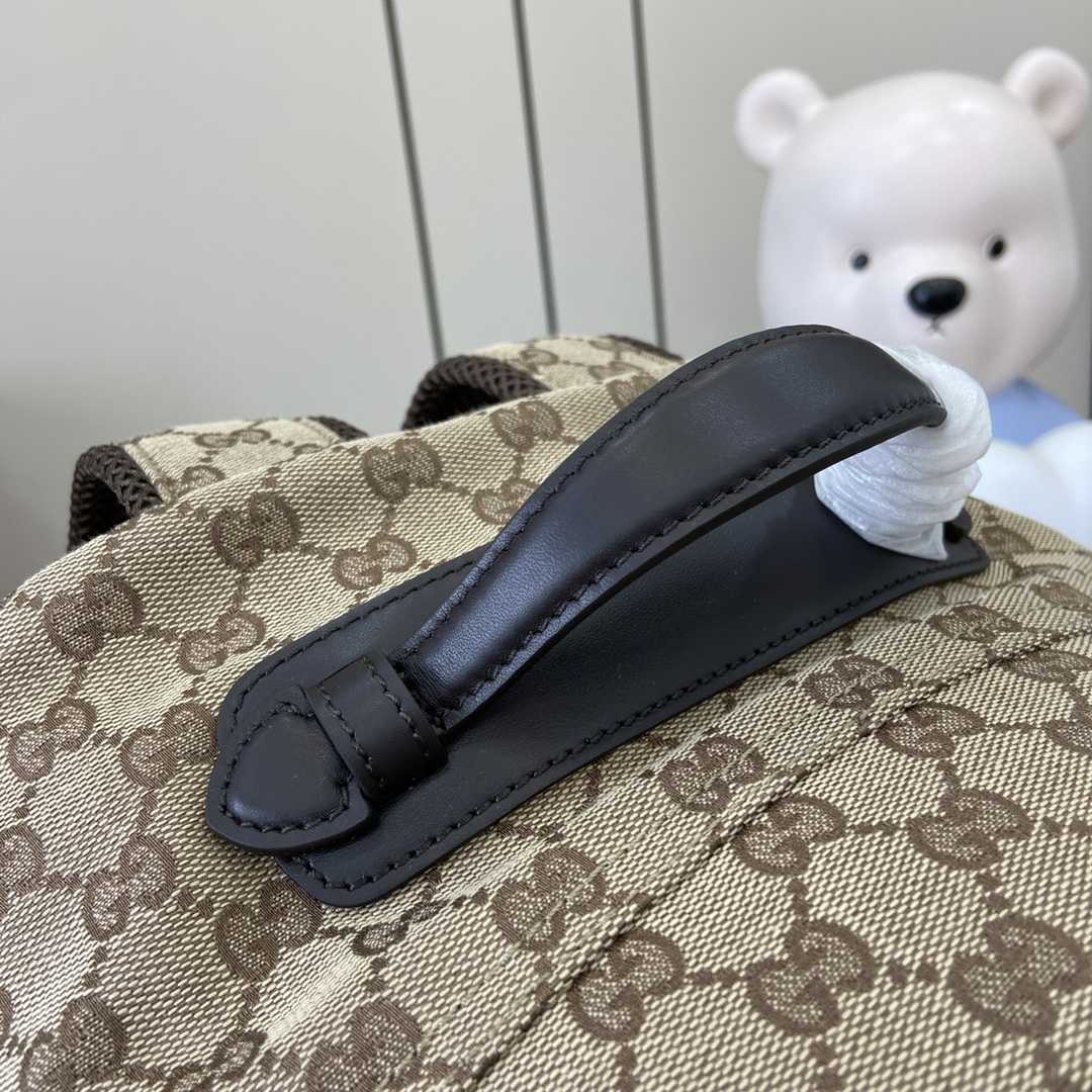Gucci Medium GG Backpack With Web - EUR FASHION
