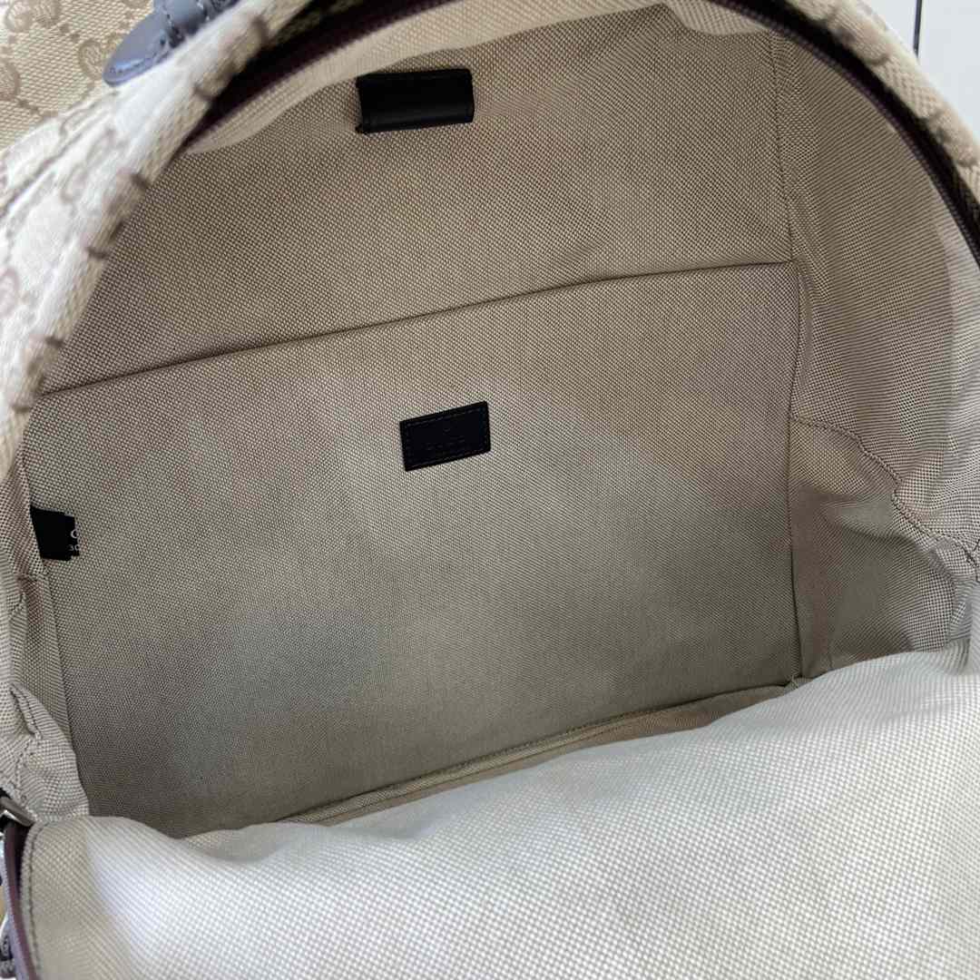 Gucci Medium GG Backpack With Web - EUR FASHION