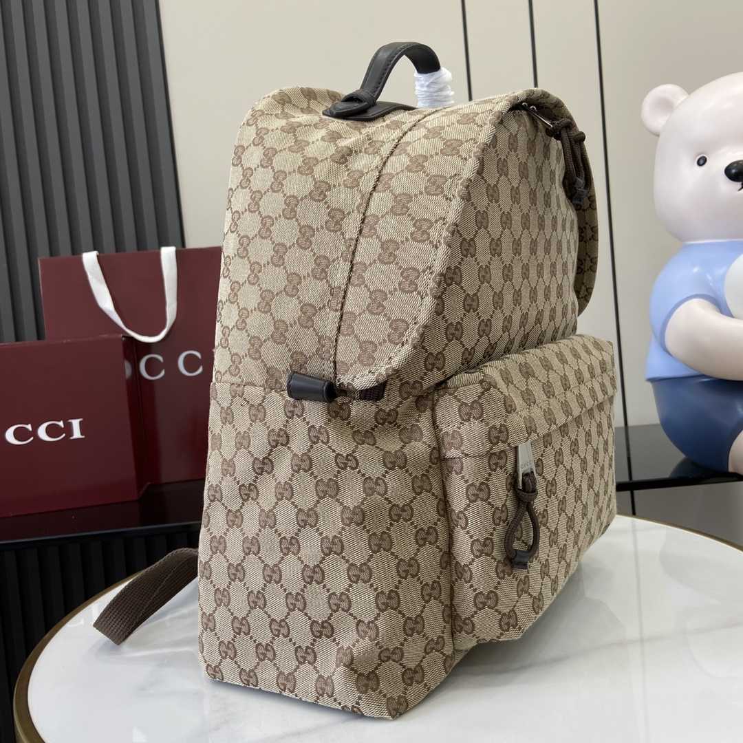 Gucci Medium GG Backpack With Web - EUR FASHION