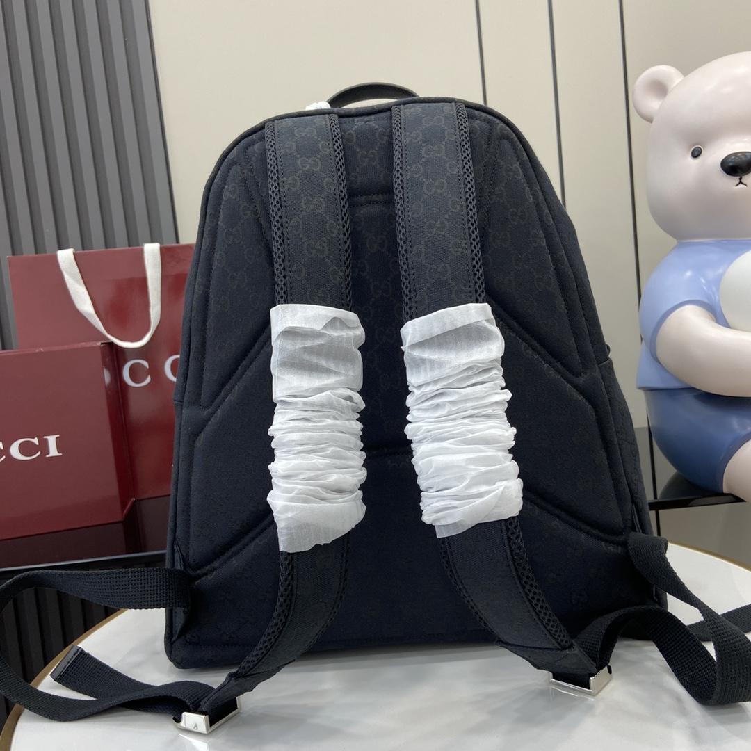 Gucci Medium GG Backpack With Web - EUR FASHION