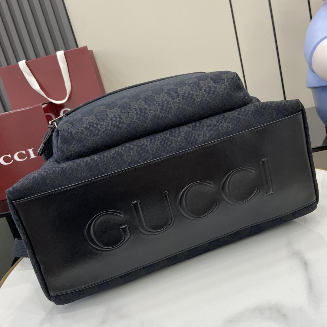 Gucci Medium GG Backpack With Web - EUR FASHION