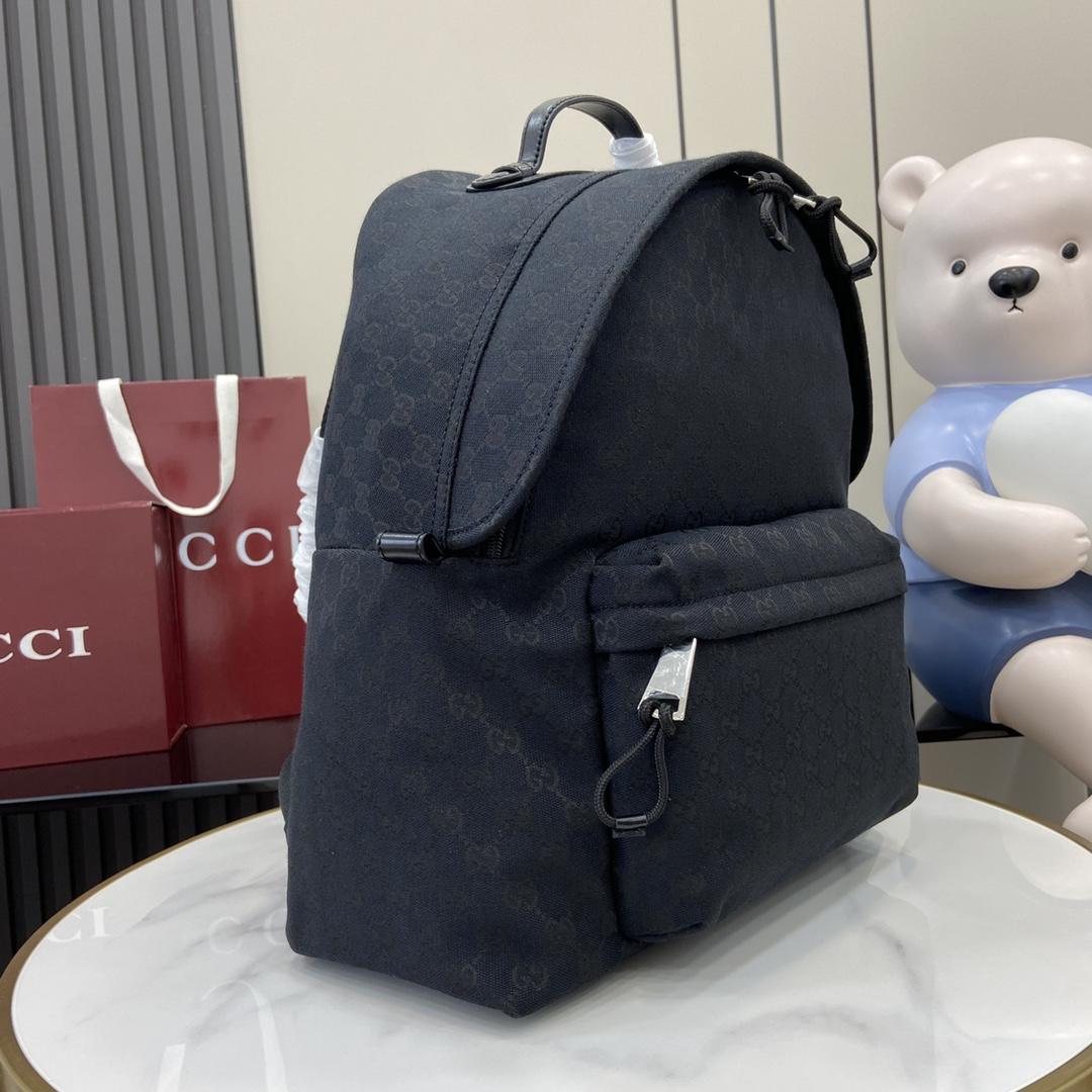 Gucci Medium GG Backpack With Web - EUR FASHION